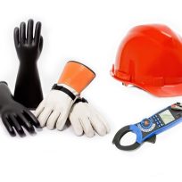 Electrical Gloves, Hardhat and Tools